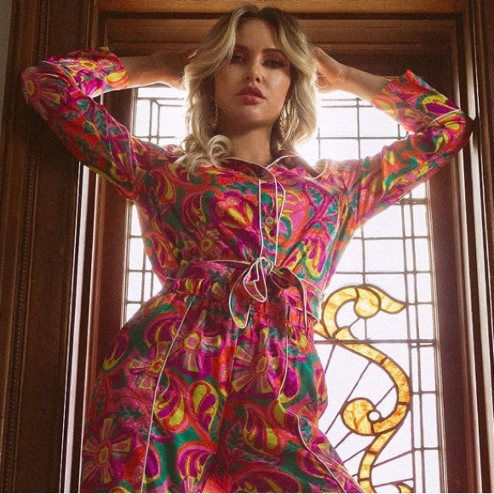 Leisure Suit Sleep Set Kilo Brava Colorful Floral Pajama Set